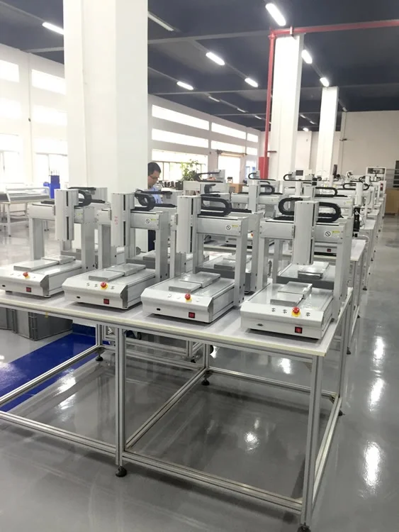Liujiang desktop 3 axis dispensing machine UV glue dispensing robot with 2L tank support syringe barrel