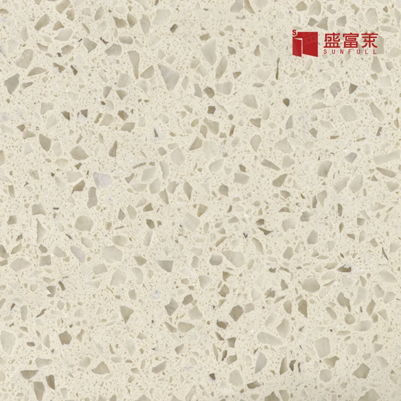  China factory custom artificial white quartz stone