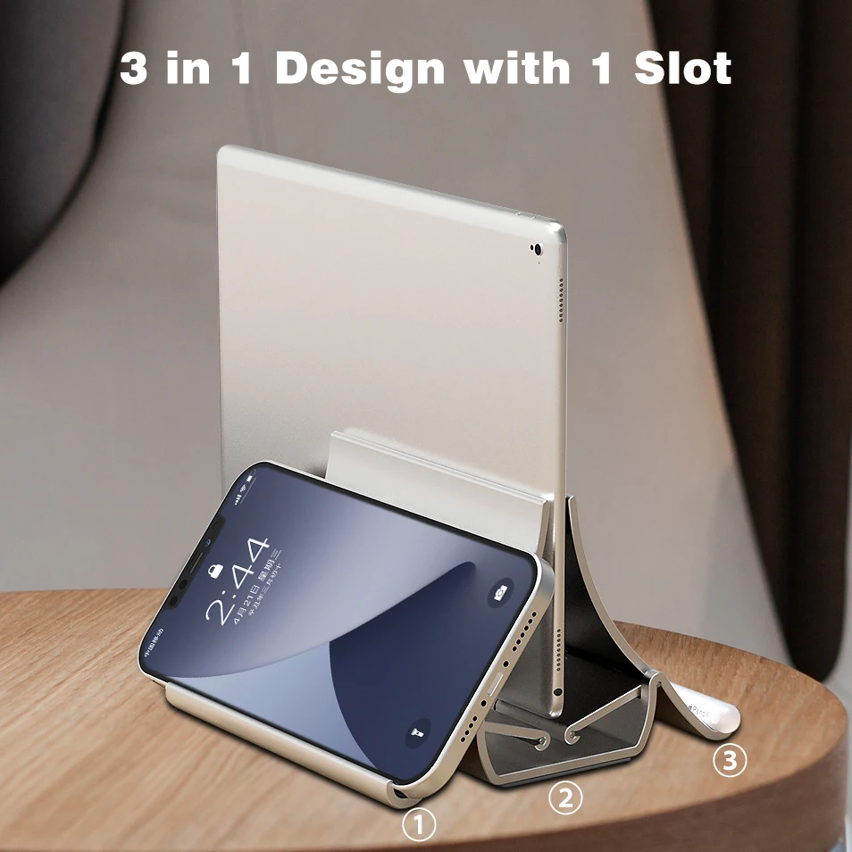Portable cell phone support flexible vertical vertic tablet pc desk laptop stand holder for ipad macbook