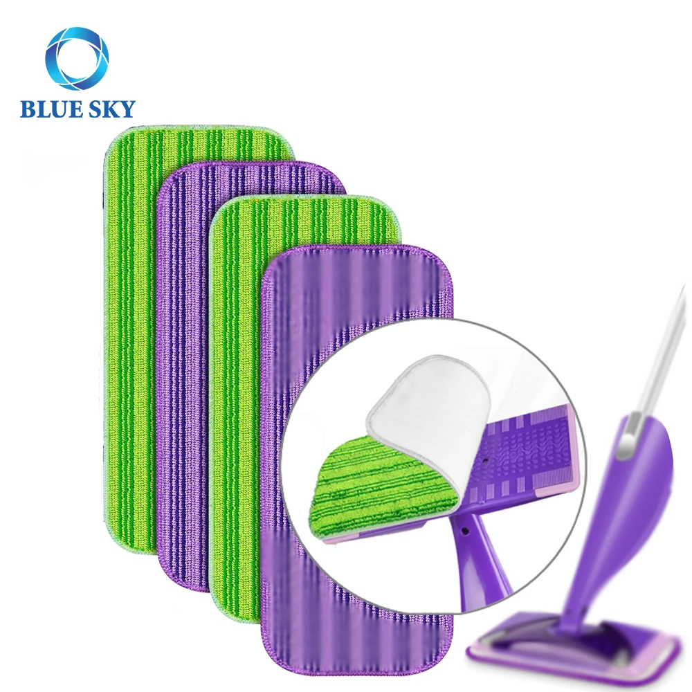 Replacement Washable Microfiber Wet&Dry Spray  Mop Pads Mopping Cloths for Swif-fers Wet Jet Hard Floor Mop Head Pads