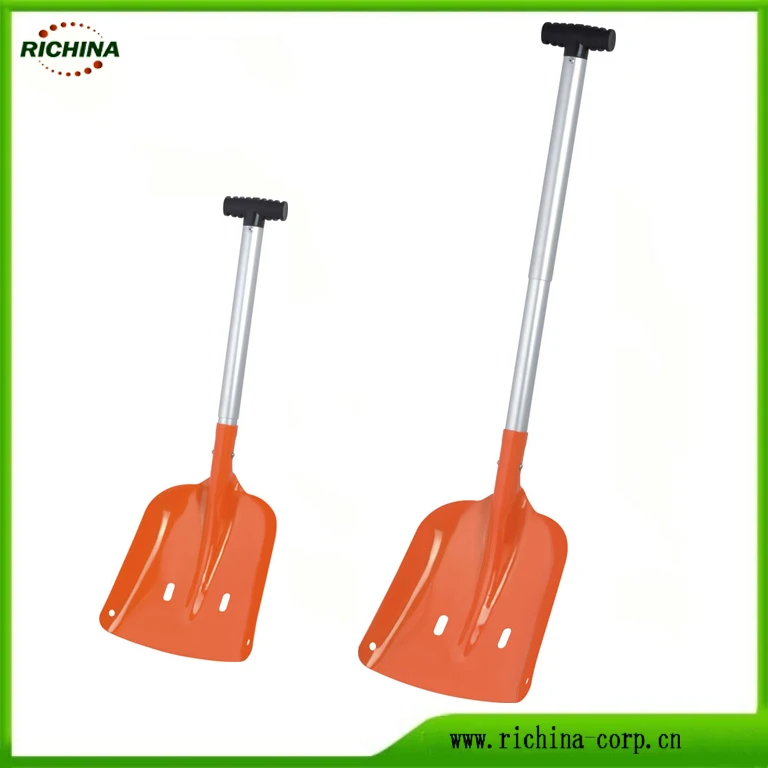 Portable Camping Sport Utility Aluminum Car Snow Shovel with Telescopic Handle