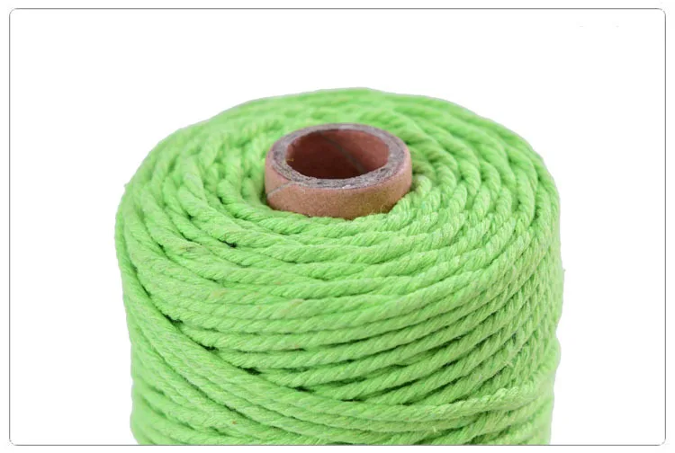 Soft 2mm/100m Colorful Cotton Rope