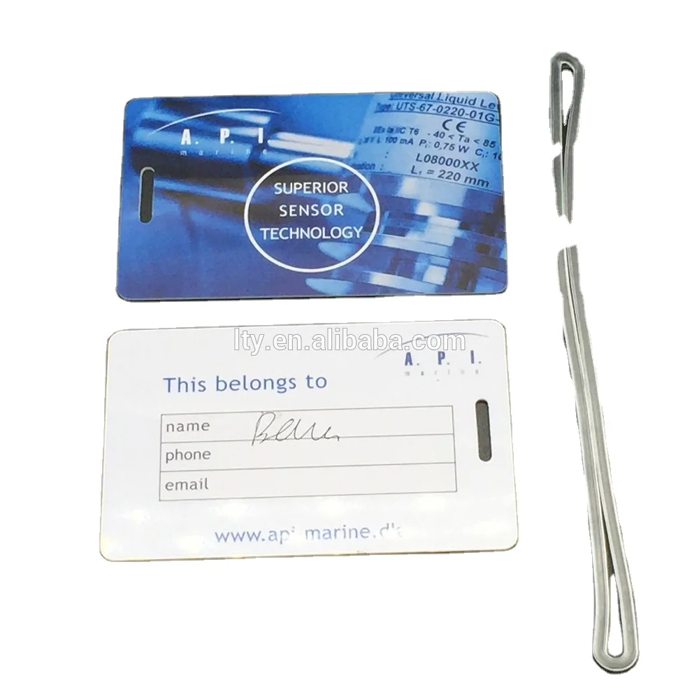 Personalised Custom Brand Plastic Writable Bag Tags