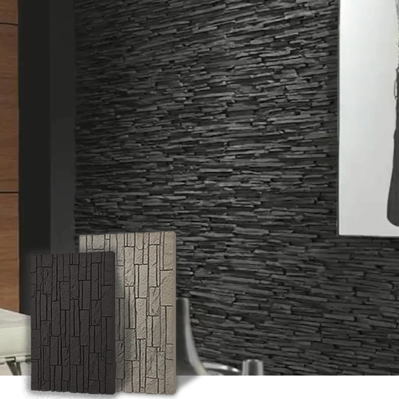 Hot Sale Beautiful Design Polyurethane Faux Rock Waterproof Background Exterior Decorative Wall Panels Pu Stone Wall Panels