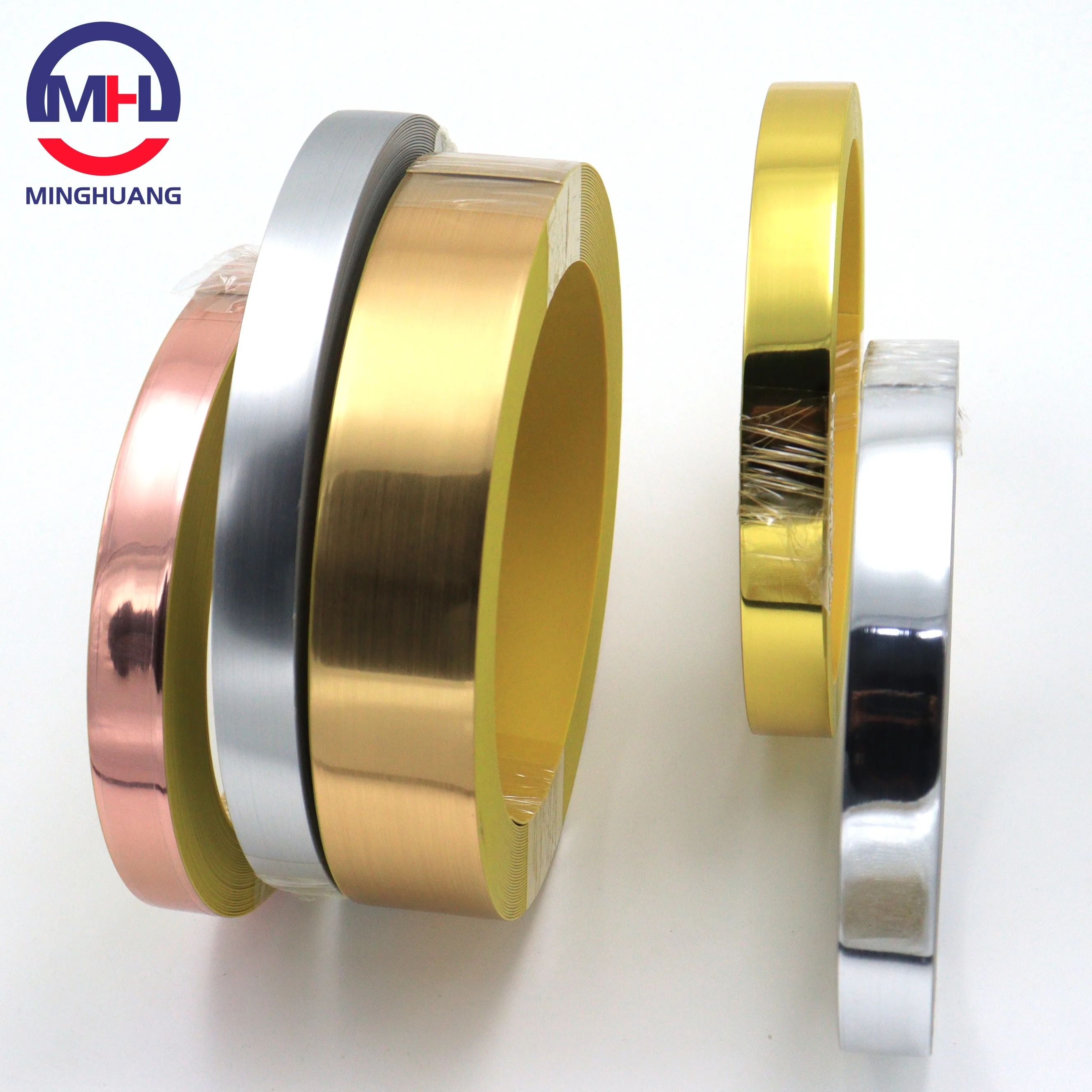 MH 0.4mm-2mm Thickness PVC Decorative Desk Wood Furniture Edge Banding Tape For Cabinet