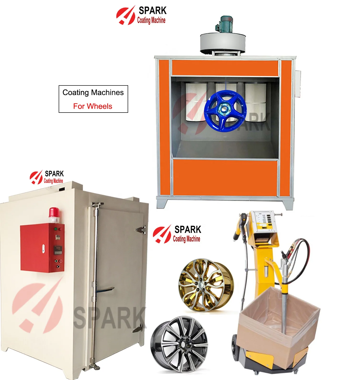 OptiFlow Injector Gema Powder Coating manual electrostatic gun and automatic powder gun reciprocator PG2-A GM04 Manual Nozzle NS