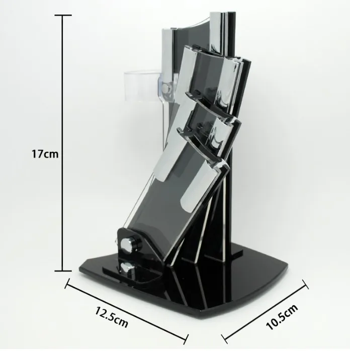 Amazon Hot  Kitchen Foldable  Knife Holder Acrylic Knife Block For 3' 4' 5' 6' Inch Knives
