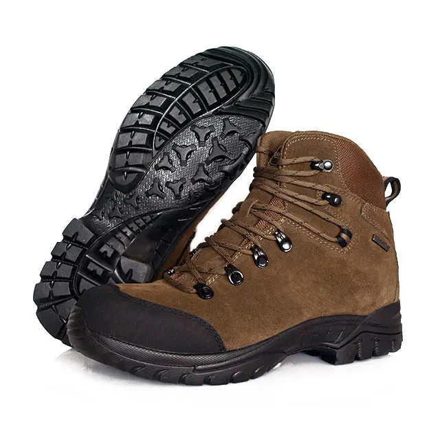 Hanagal 30928 Wholesale Price Wheat Slip Resistant Comfort Hiking Boots Rubber Outsole Hiking Shoes