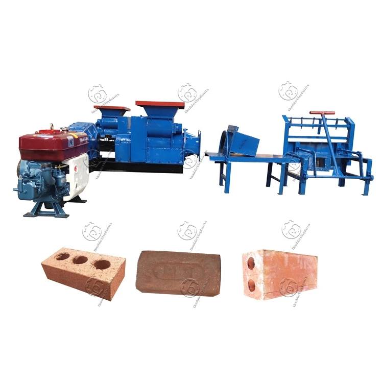 SD220 250 Small burnt fired red earth mud soil manual clay brick making machine