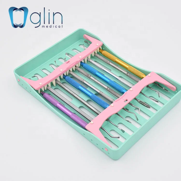 Dental Sterilization box for instrument/with 10 holders/autoclavable at high temperature/G 032B