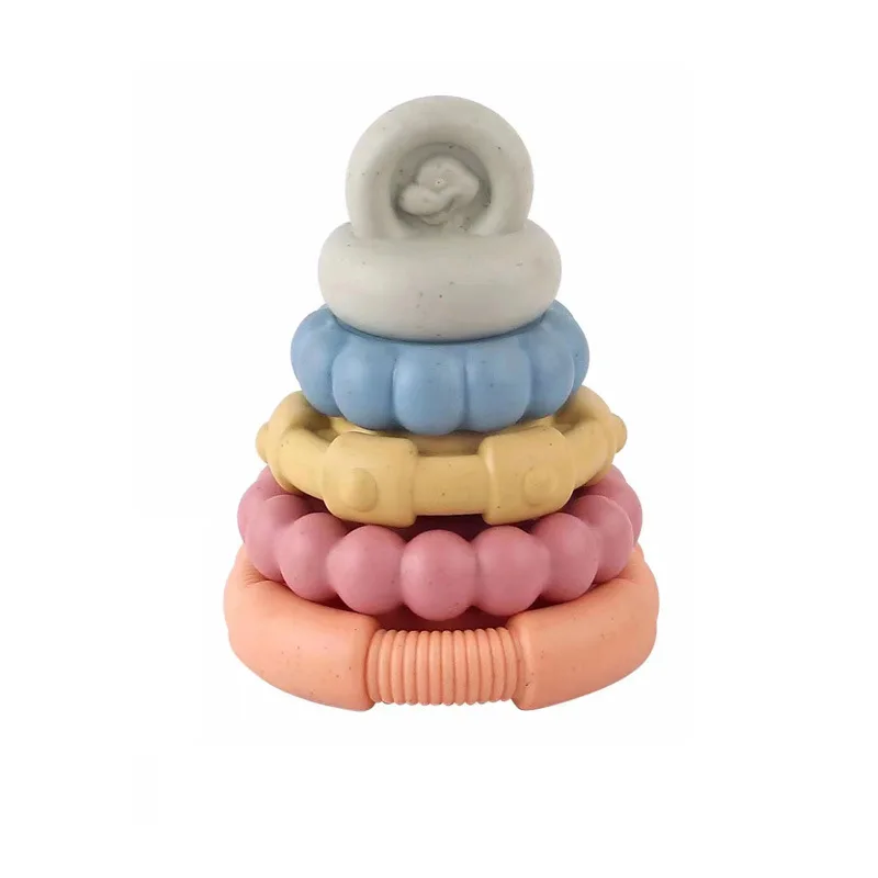 Строительные блоки из мягкой резины Радужное кольцо