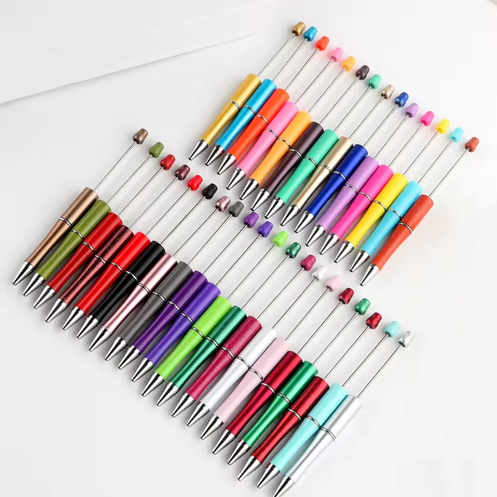 0 New Style Hot Sell Beads Water Transfer Printing Pen Beads Diy Plastic Printed Bead Pens For Diy Handmade Products