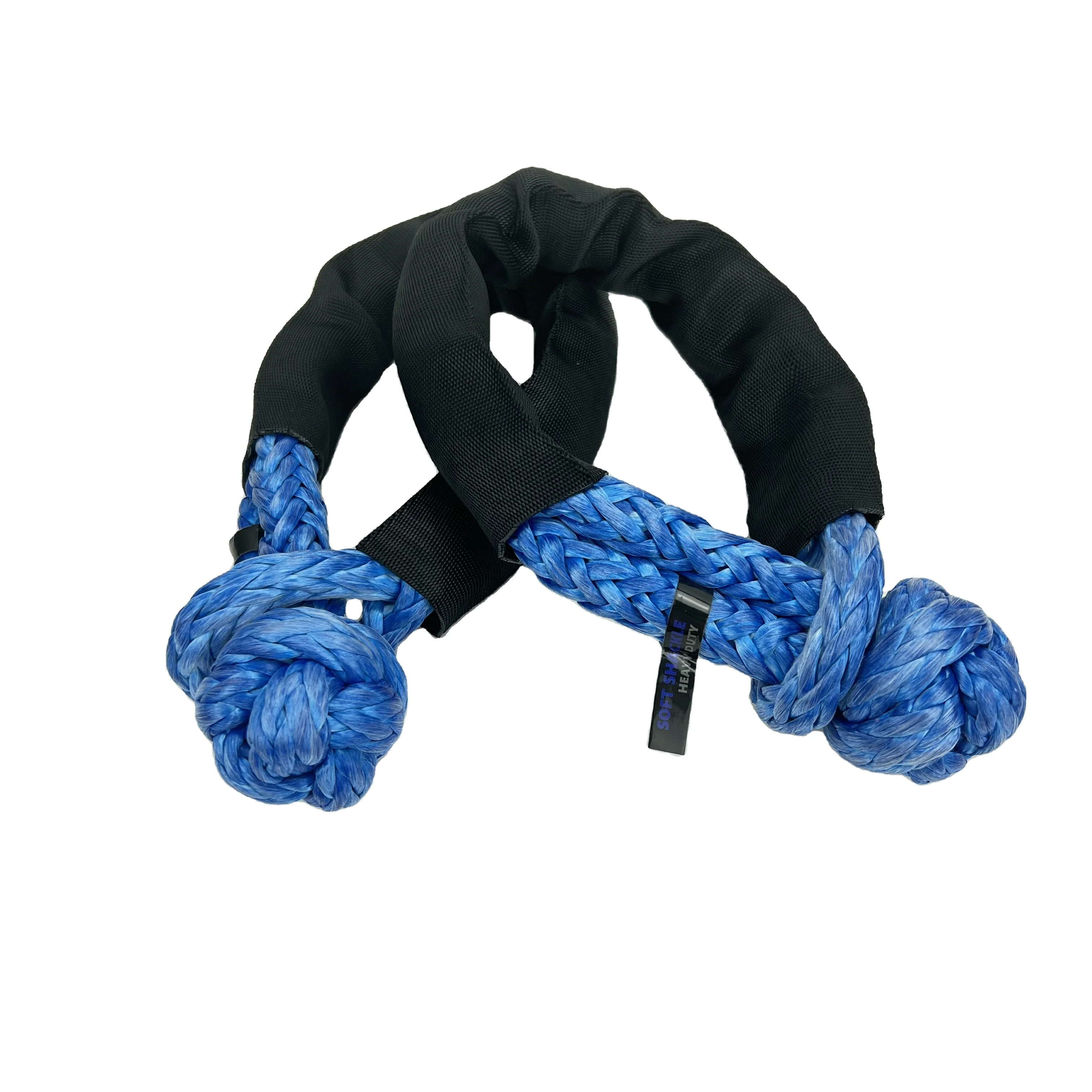 High tensile 12 MM Recovery Kinetic Rope Soft Shackle kinetic rope