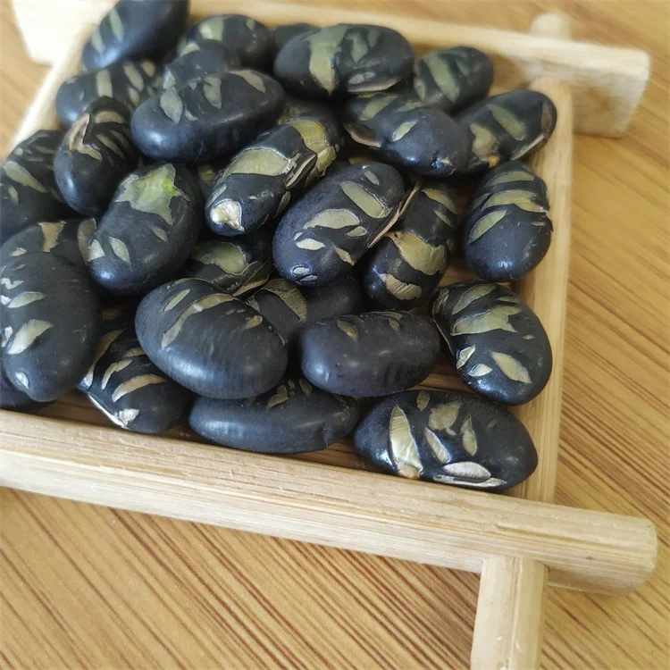 
Healthy high quality roasted black beans withwith green kernel for sales 