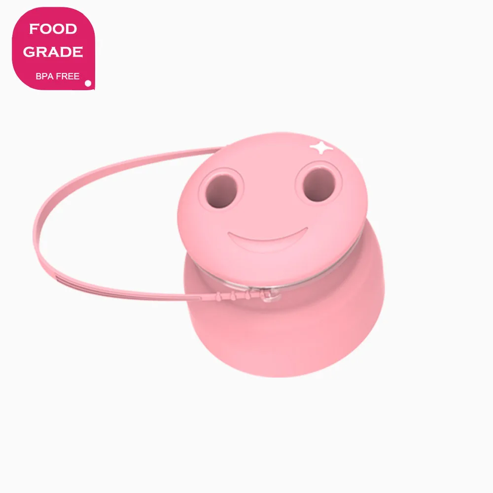 New Design Silicone snack container kids non spill germproof finger snack cup adult silicone travel snack cup