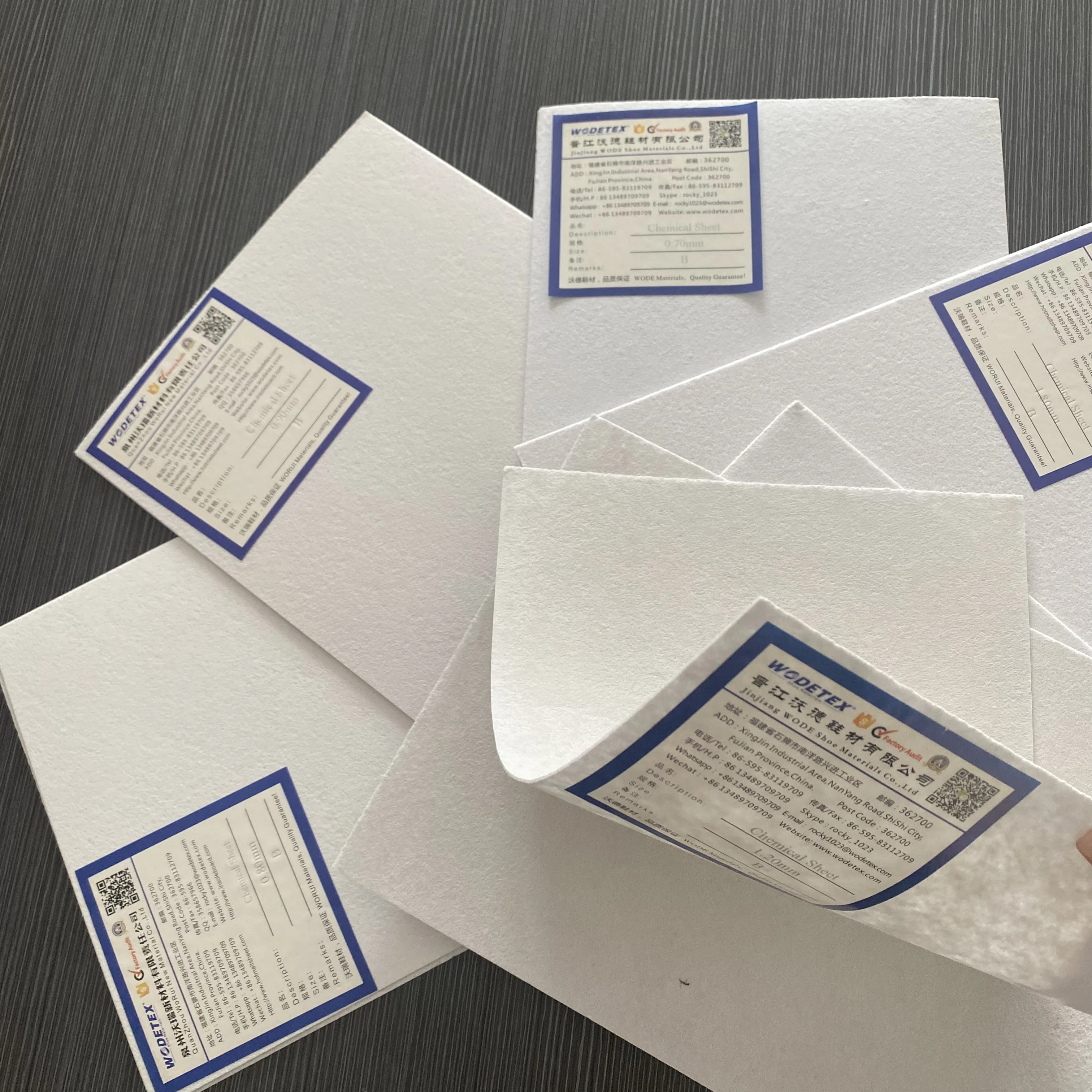 Strong Hardness Chemical Toe Puff Sheet Material Polyester for Sport Shoes