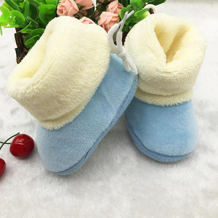 
Unisex soft sole warm girls boys infant booties winter plush baby Socks boots wholesale Toddler Newborn Crib Shoes 