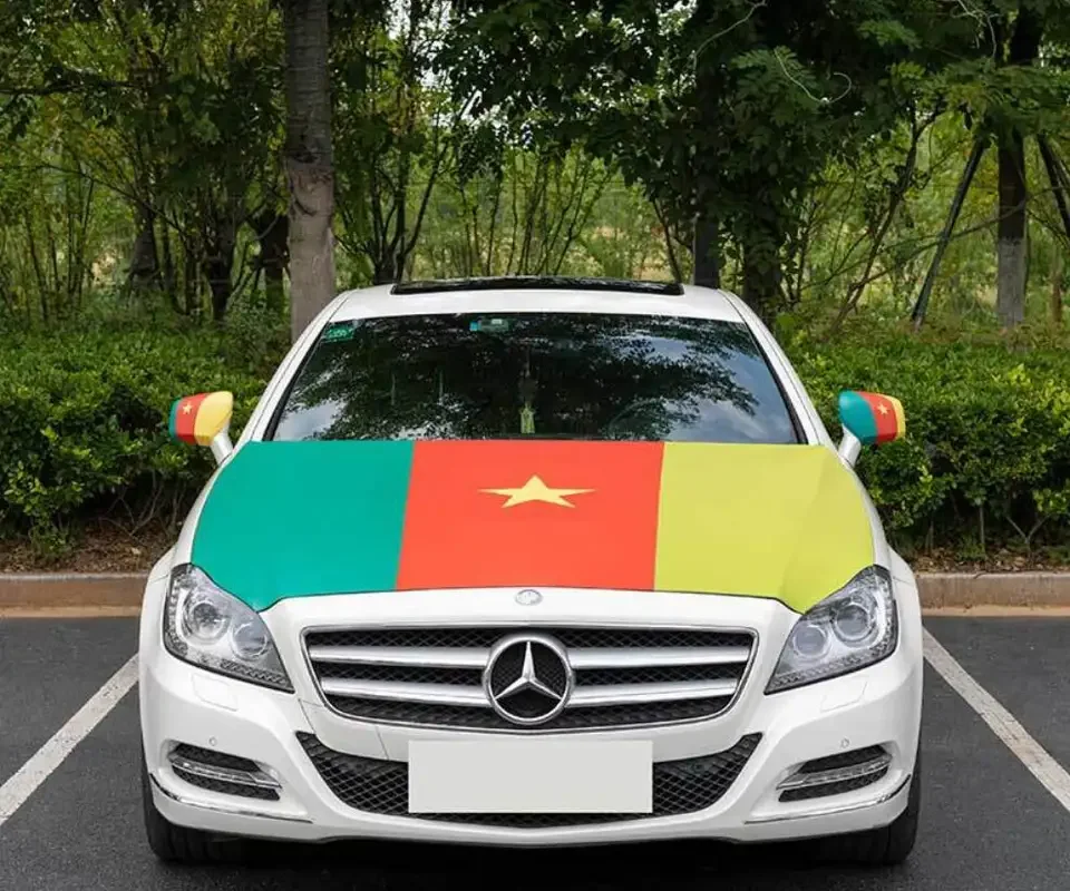 Factory Direct Sale Hot Selling Cheap Fabric Polyester Custom Logo All Countries Iraq Engine Car Hood Cover Flag