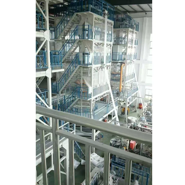 PE LDPE HDPE blown film extruding machine high speed five layers co extrusion POF film blowing machine