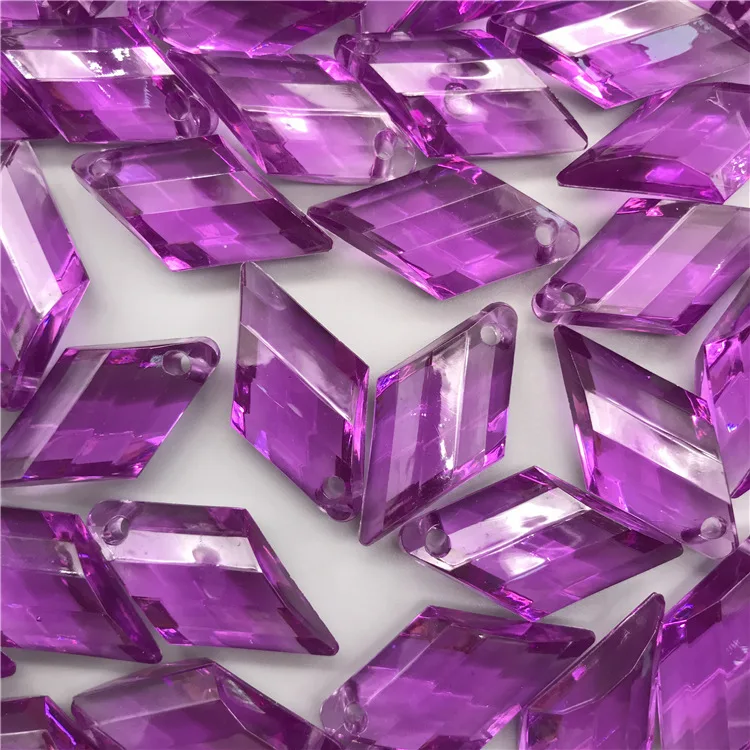 160pcs Hongzhi Plastic Lamp Prism Chandelier Beads DIY Acrylic Beads Plastic Gem Beads For Light Chandelier Accessories