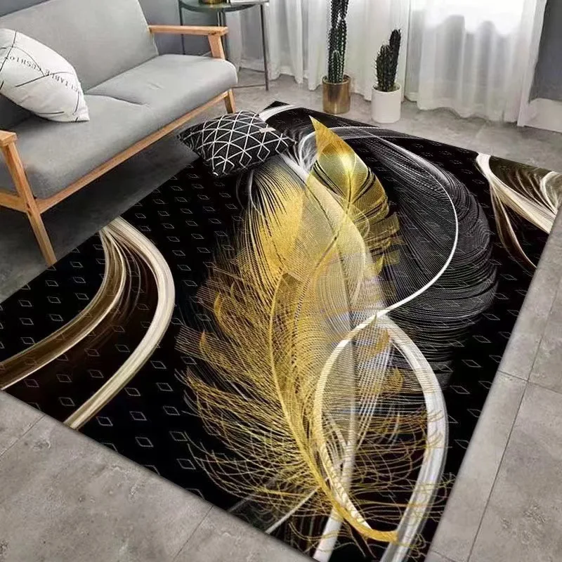 Customized Design Crystal Velvet Carpet Floor Rugs Living Room Decoration Easy Clean Waterproof Area Rugs And Carpets