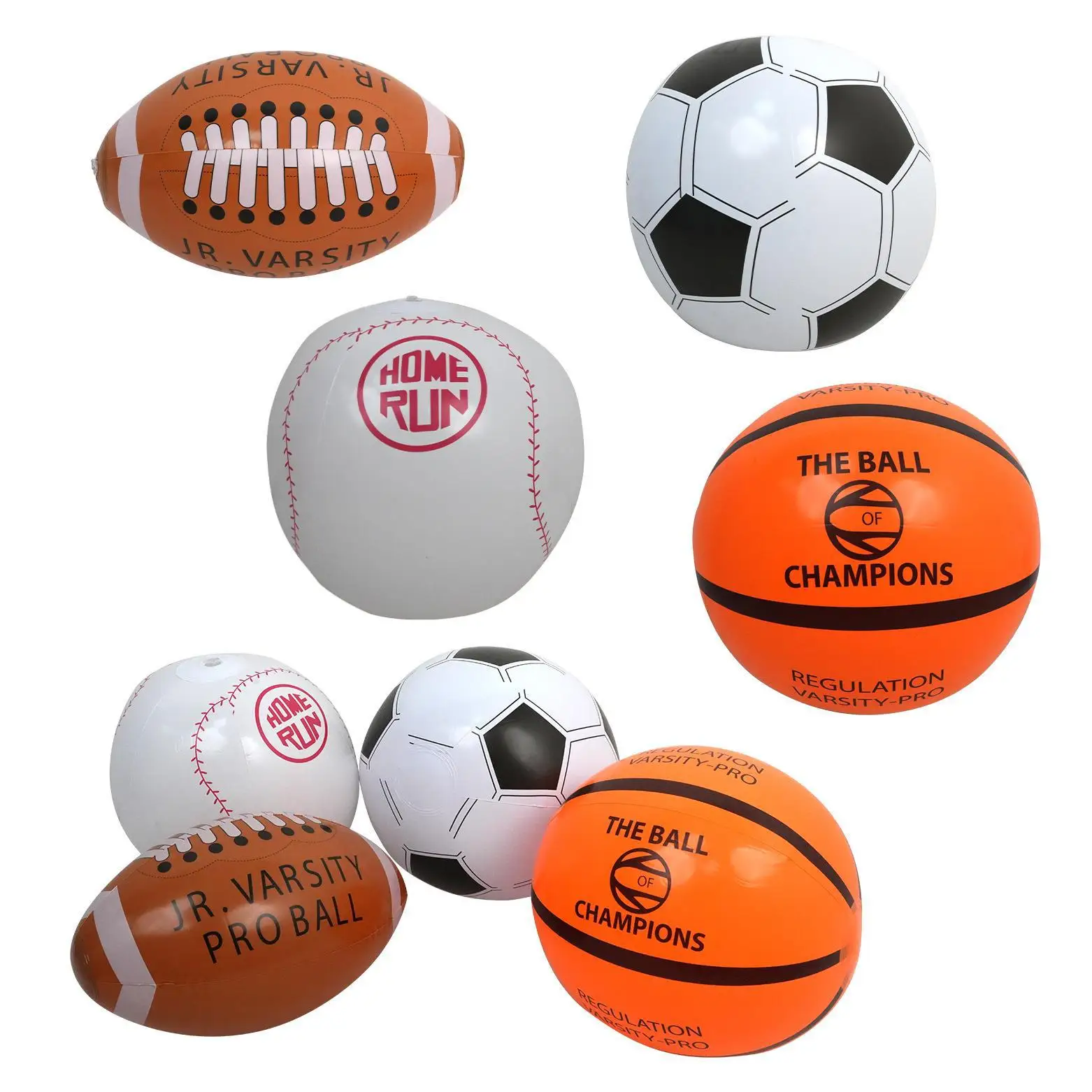 Sports Themed Inflatable Sports Balls Baseball Football Soccer Ball And Basketball For Kids  Beach Games Toys