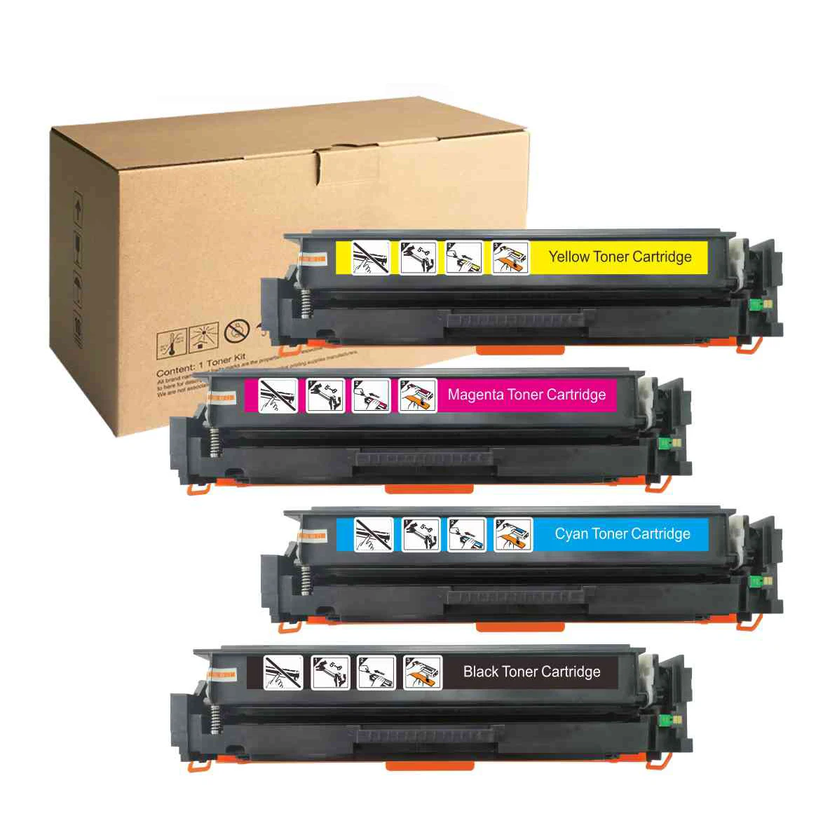 Ten-print Заводская розетка 204A CF510A CF511A CF512A CF513A тонер-картридж для HP M154 M180 M181