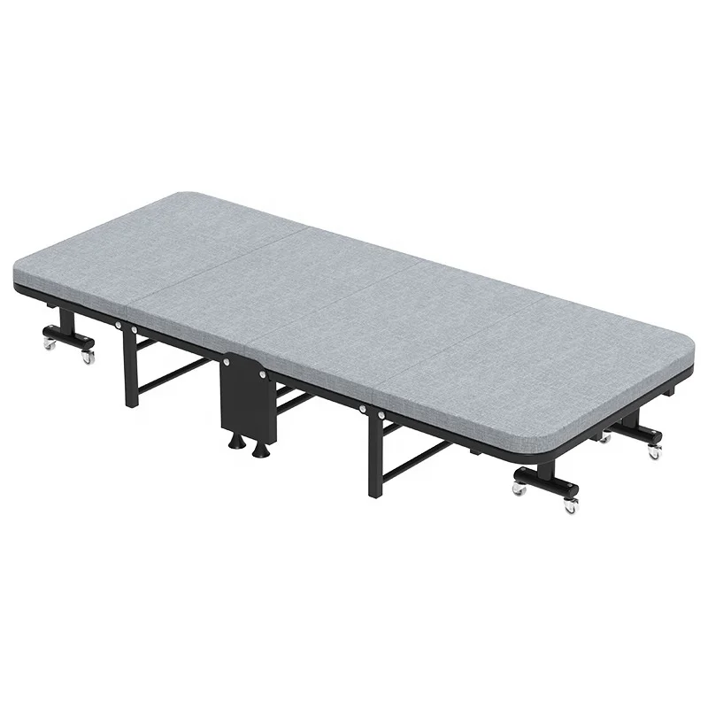 Modern Folding Metal Multifunctional Single Camp Save Space Easy Opening Portable Folding Sofa Bed Foldable Metal Folding Bed