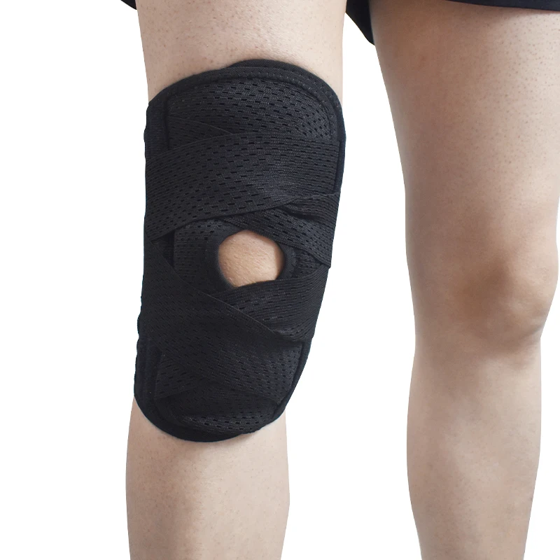 OEM&ODM Summer Knee Brace for Arthritis Pain Relief with Mesh Fabric with Side Stabilizers Soft Bandage for Sports Tear ACL