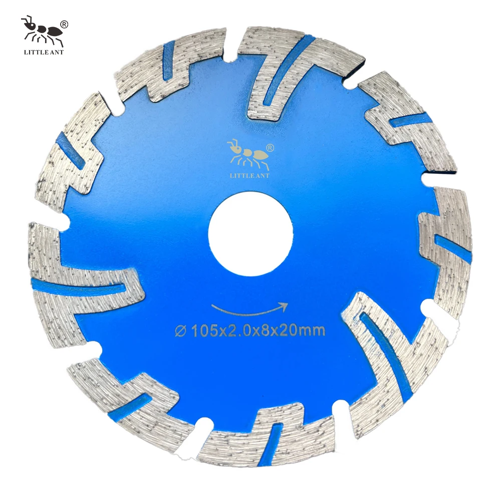 LITTLE ANT Hot Pressed Sintered 4inch Natural Stone Tool For Dry Cutting Granite Diamond Saw Blade M14 Flange