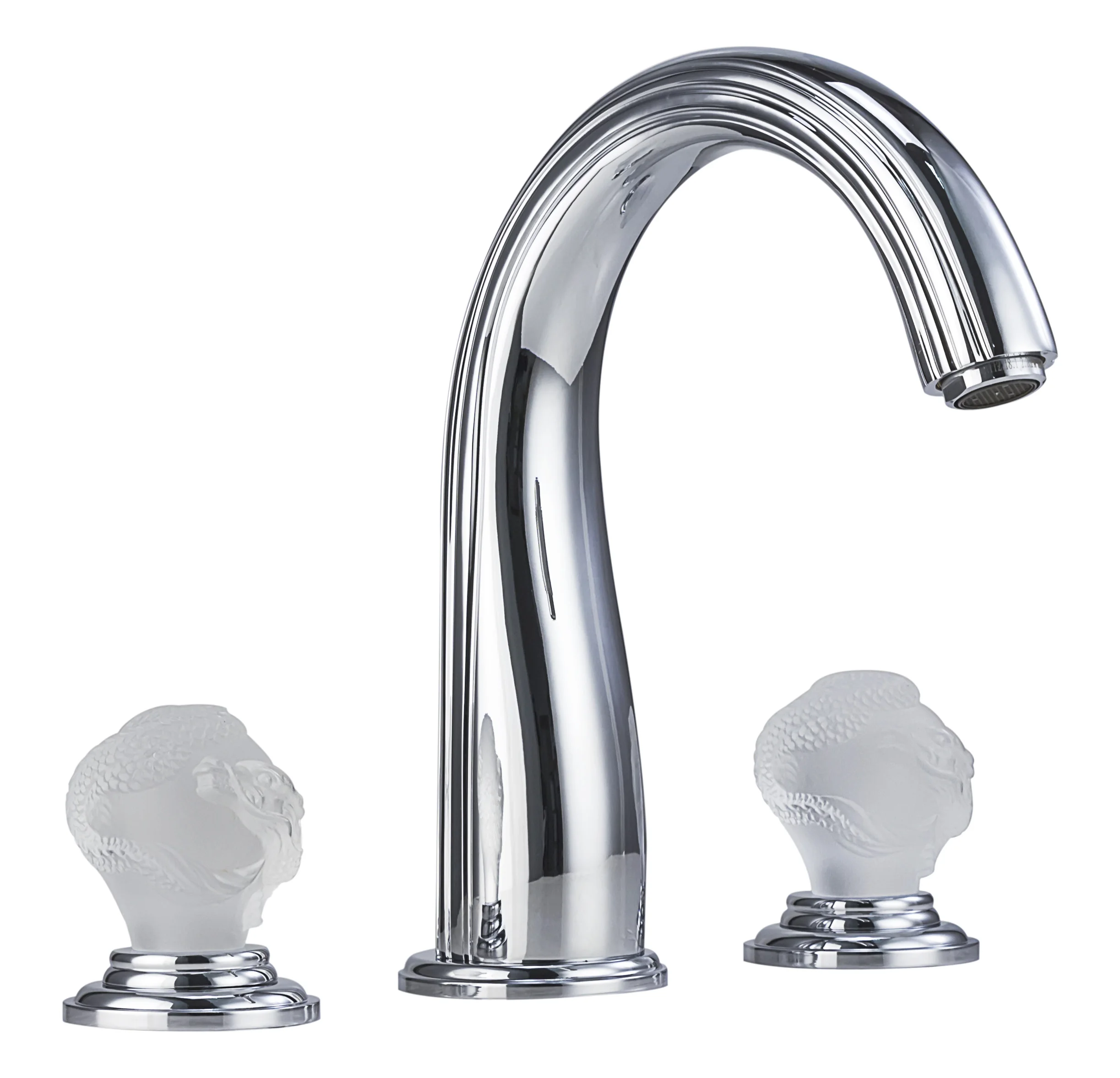 
Kamon New style Popular Tap Glaze Dual Handle Brass European Artistic Basin Faucet 