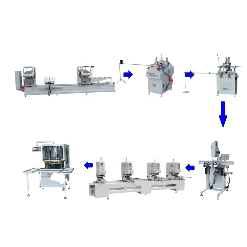Chinese Factories Upvc Pvc Profiles Welding Equipment Window Door Making Machine