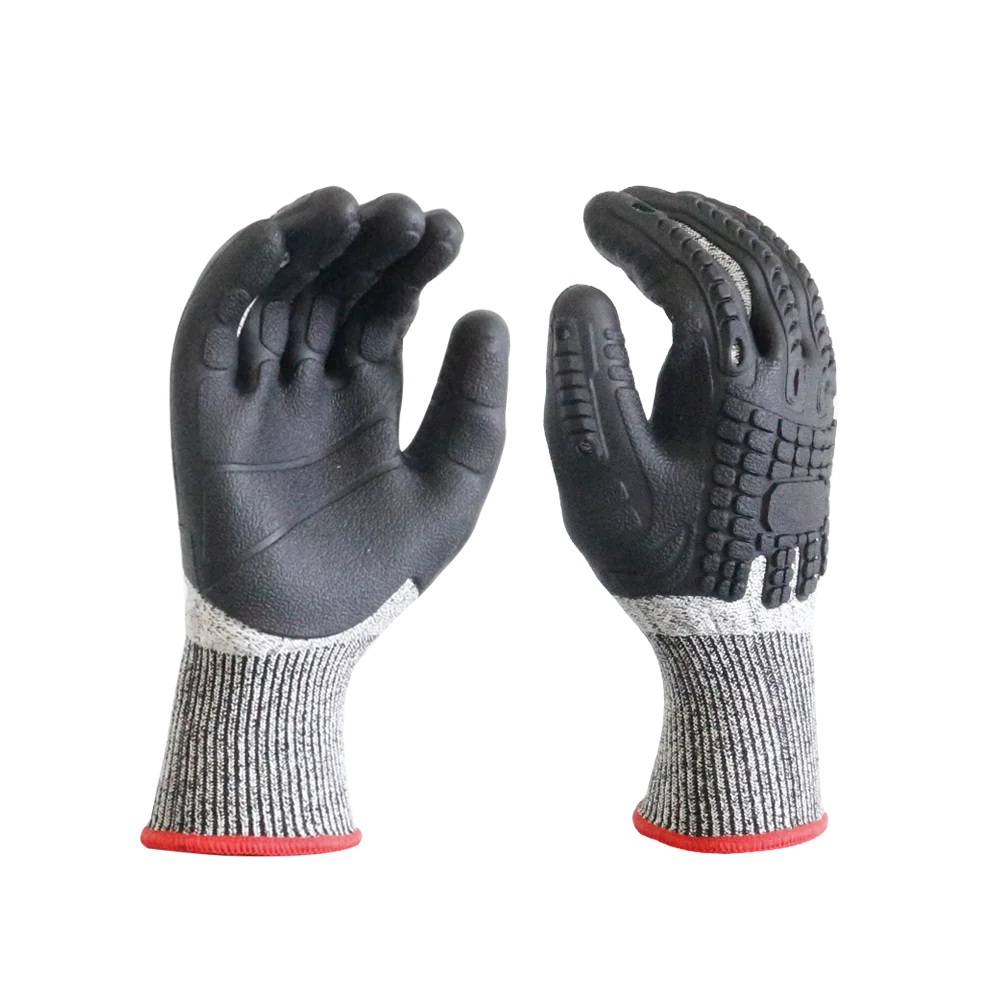 Anti- vibration Safety Working  Gloves Mechanical Cut Resistant Gloves