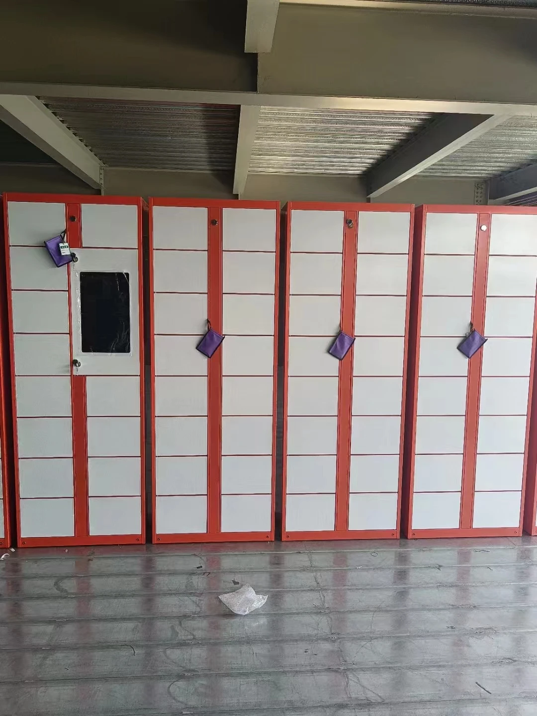 automatic locker electronic barcode print smart locker intelligent with polycarbonate windows Package Locker
