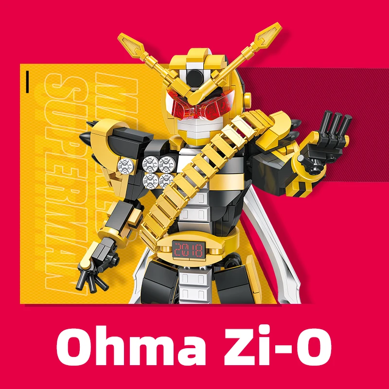Wholesale DIY Mini Cartoon Character Building Block Sets Educational Assemble Robot Mecha Models Humanoid Robot Toy from China