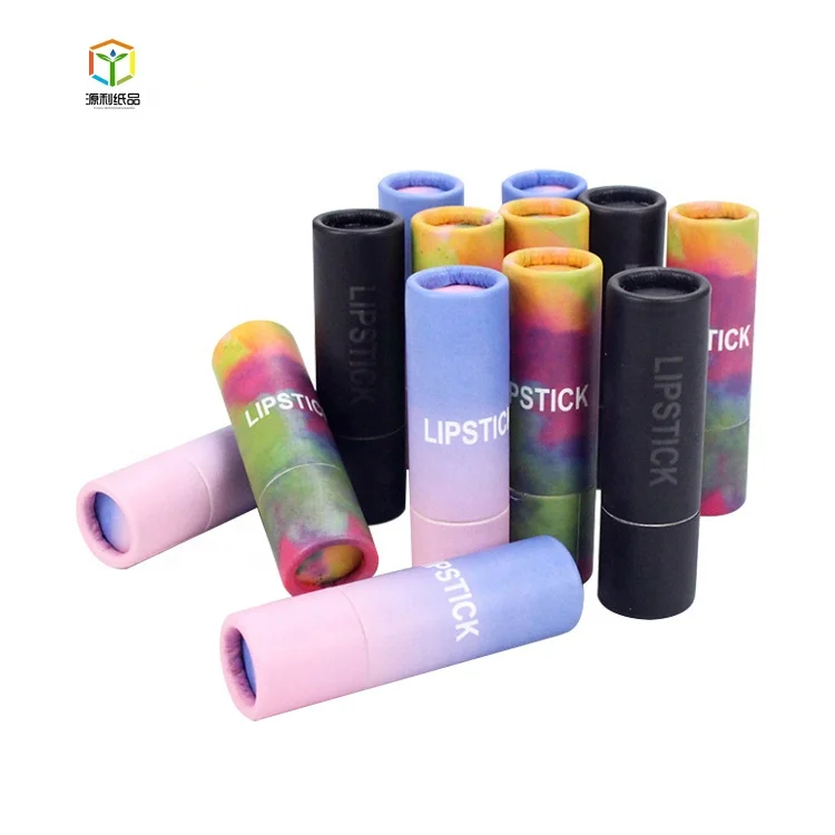 High quality  manufacturer  kraft cardboard paper tube recycled custom paper tube for lip balm