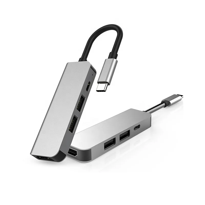 usb c hubs 4 port usb 3.0 hub 60W Pd 4K HDMI 4 in 1 Type Cfor MacBook  Laptops