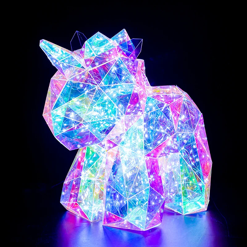 New Product Gift Factory Price Led Lights Luminescent Colorful Glowing Bear Holographic Iridescent Lights Gifts 2023