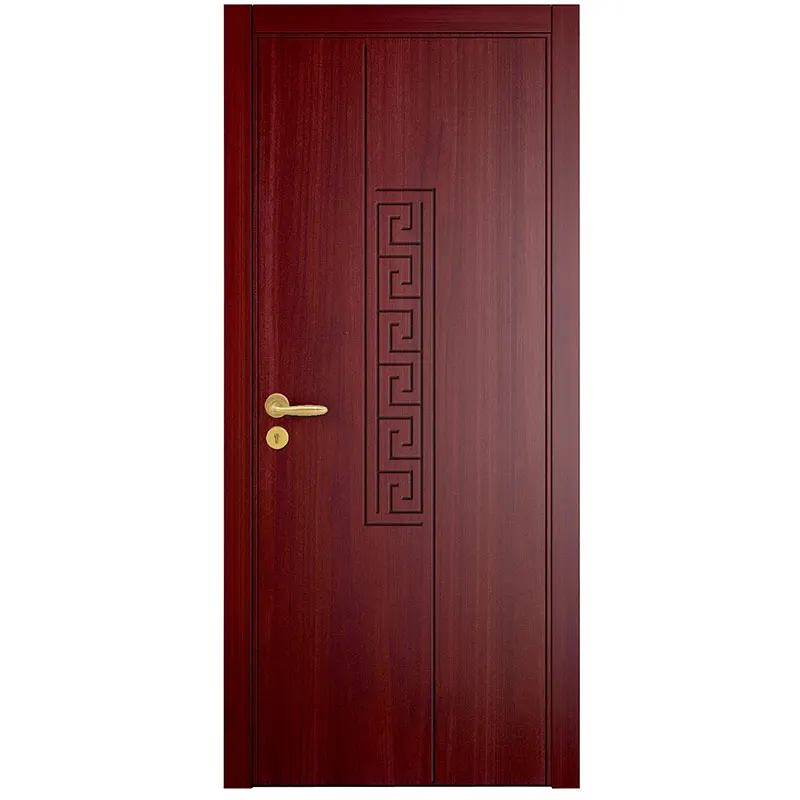 OPPEIN China Red Cherry Solid Design Wood Door for House