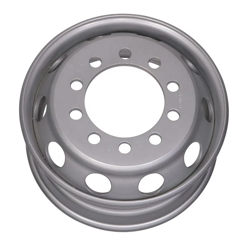 
14mm thickness wheels truck rim 17.5x6.75 steel tubeless wheel rim with 10 holes for 235/75R17.5 9R17.6 (what app:8615503911273) 
