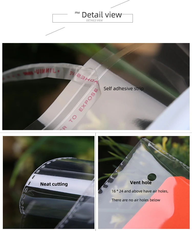 clothes t-shirt poly plastic opp bags