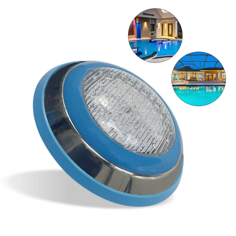 Ip68 Wall Mount Stainless Steel Swimming Pool Light Remote Control 12w 18w 24w Underwater Led Light With Rgb And Dmx Control