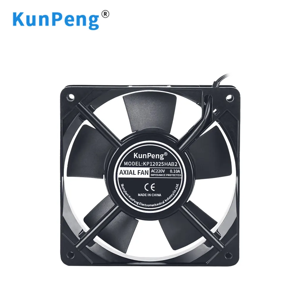 120mm Fan 4inch Silent Radiator High Temperature Resistant AC 220V 230V 120x120x25mm 12025 Axial Cooling Fans
