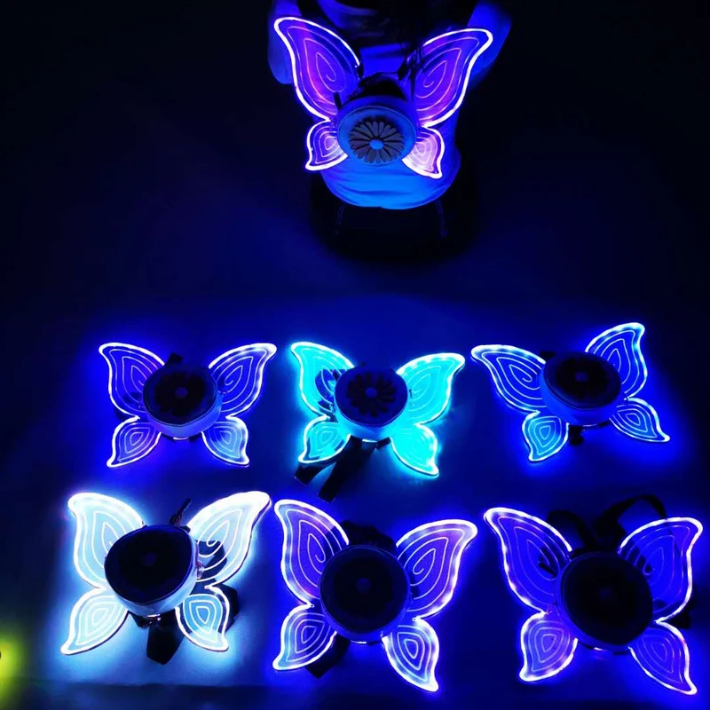 LED luminous wedding dress long skirt creative show catwalk clothing LED tron dance costume