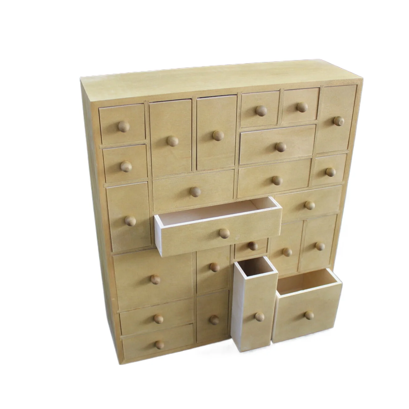 Custom Made Practical Wooden Boxes 24 Multiple Drawers Cabinet Wood Box For Home Neatening Storaging Jewelry Earrings Rings Etc