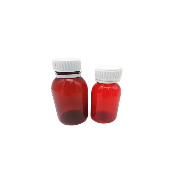 Plastic HDPE 60cc 100cc 200cc Capsule Black Medicine Bottle for Pill with Tear off Lid