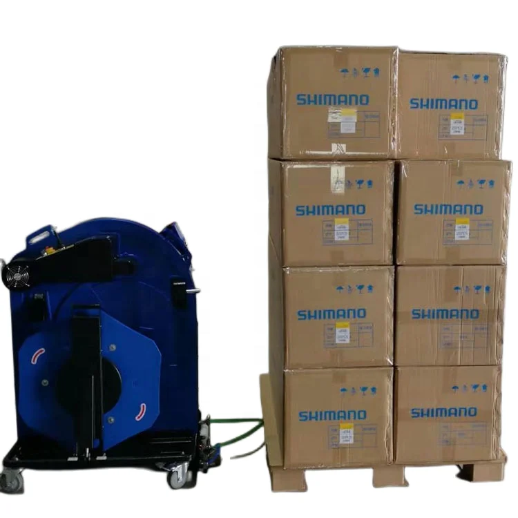 Pollution Free Automatic pallet strapping system electric pallet strapping machine For PP PET Straps