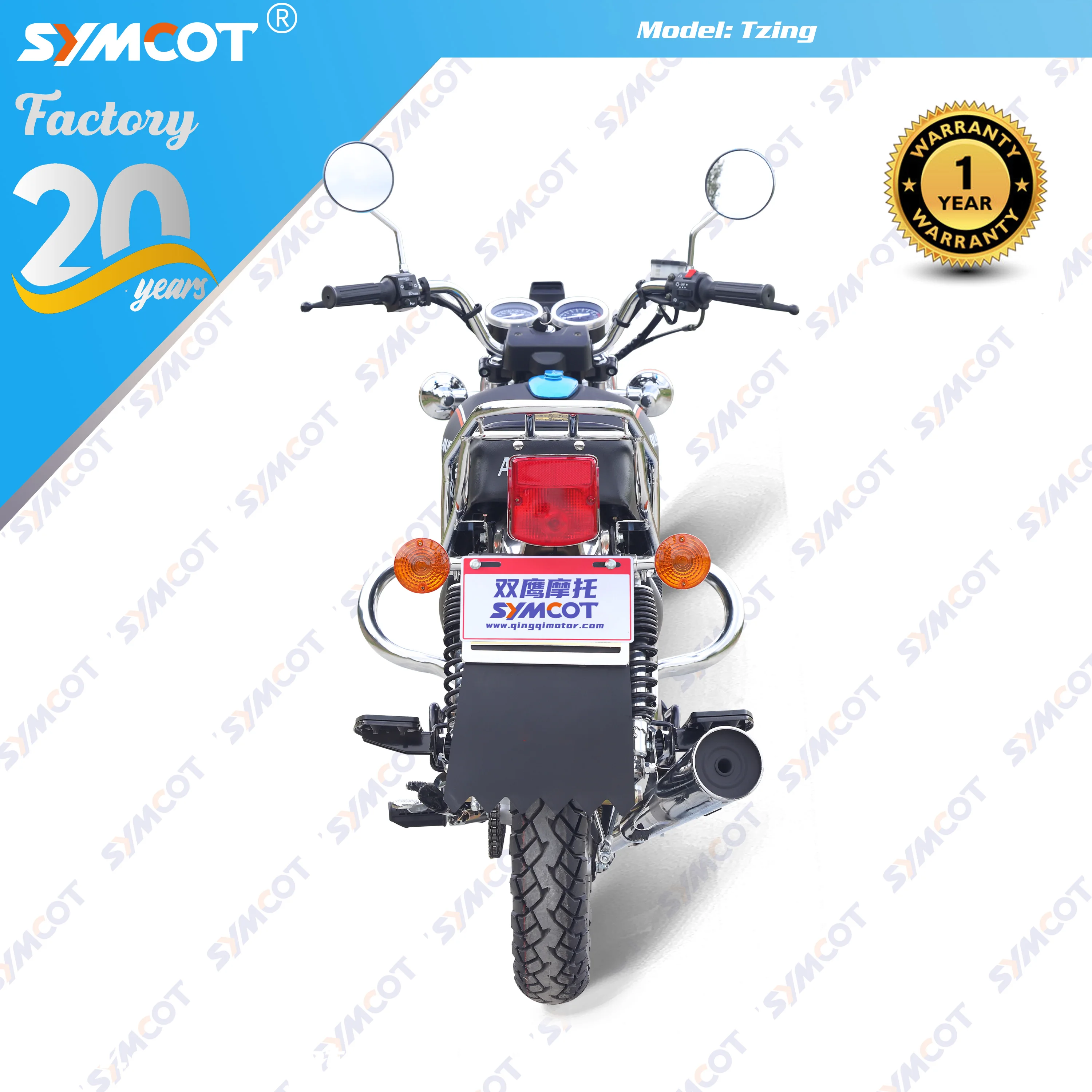GN150 GN200 big fuel tank 13-spoke aluminum rim LED headlight with mp3 engine protector mud guard zalzel