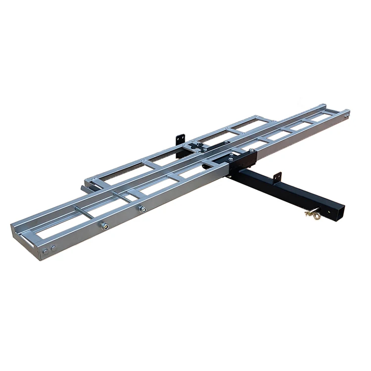500 Lbs Capacity Anti Tilt Car Rear Hitch Mounted Aluminum Motorcycle Rack Carrier