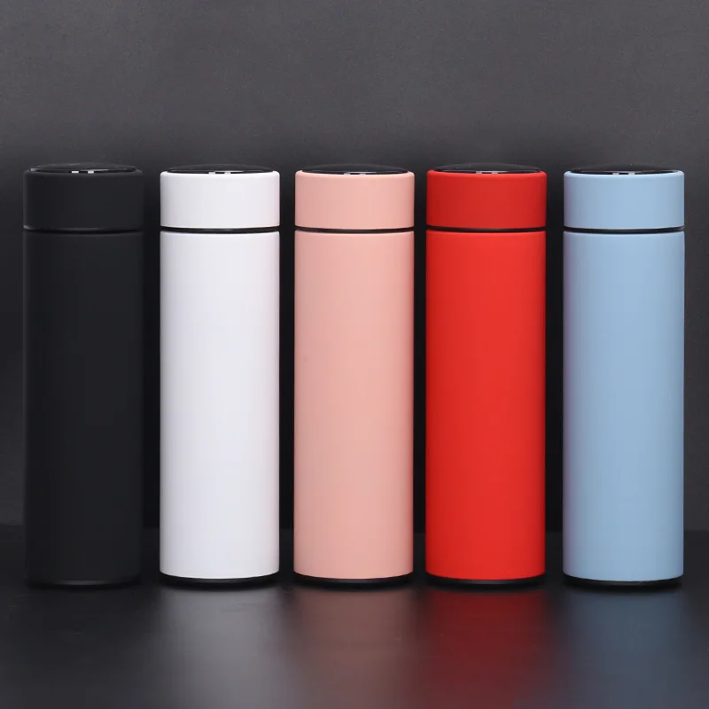 New 316 Material Creative And Simple Design Of High-end Intelligent Temperature Measuring Thermos Customized Logo